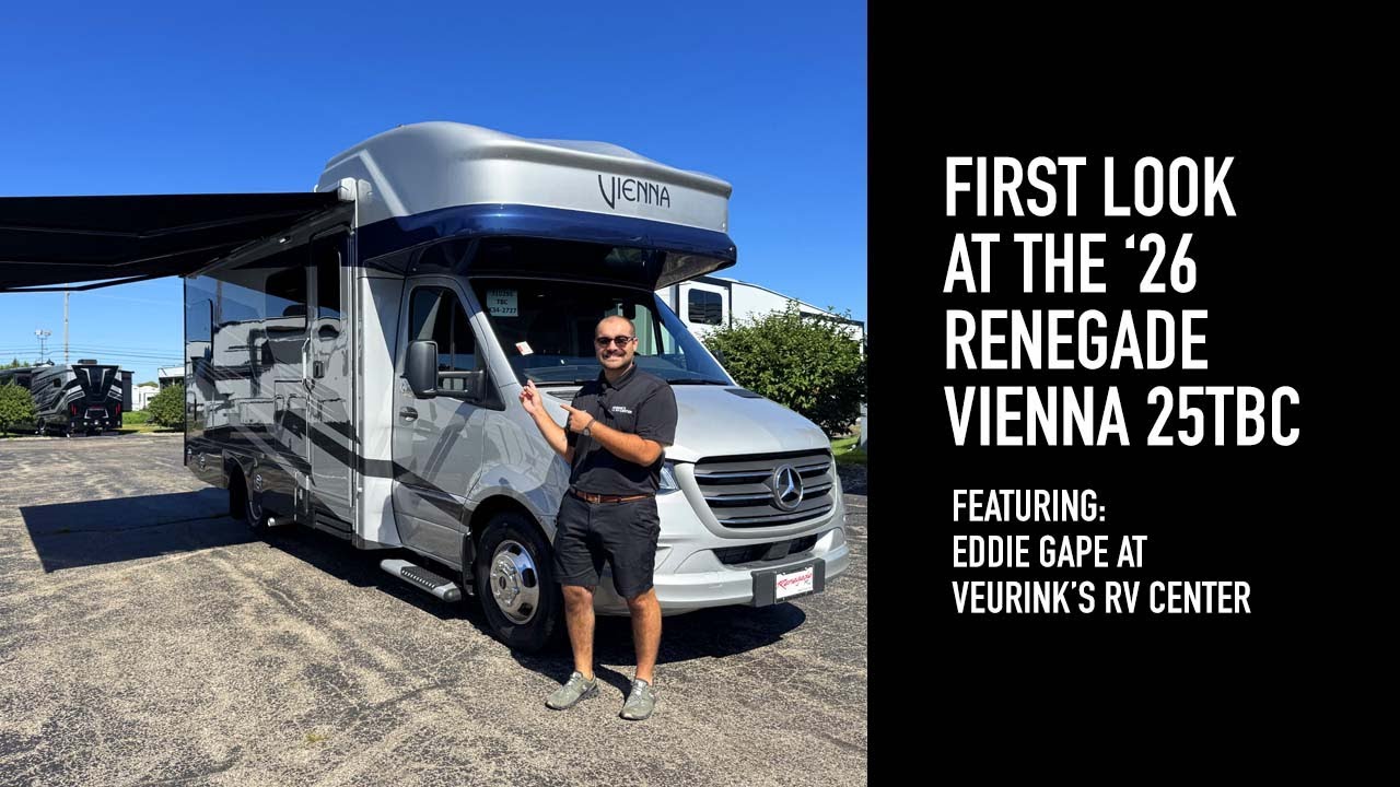 FIRST LOOK! 2026 Renegade Vienna Class C Diesel Motorhome 25TBC | For Sale in Midwest, MI, IN, OH