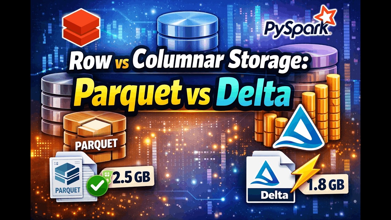 46  Row vs Columnar, Parquet vs Delta