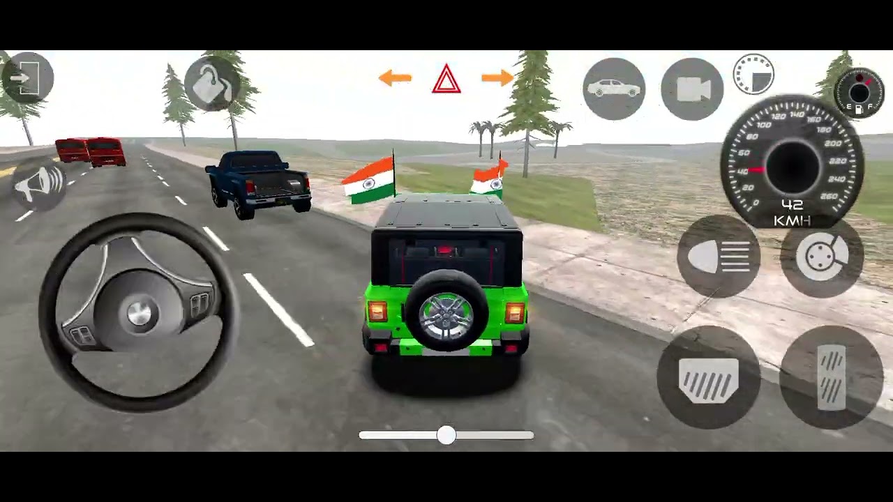 Mahindra thar👿gsmes:indian thar (games) car android game-android gameplay