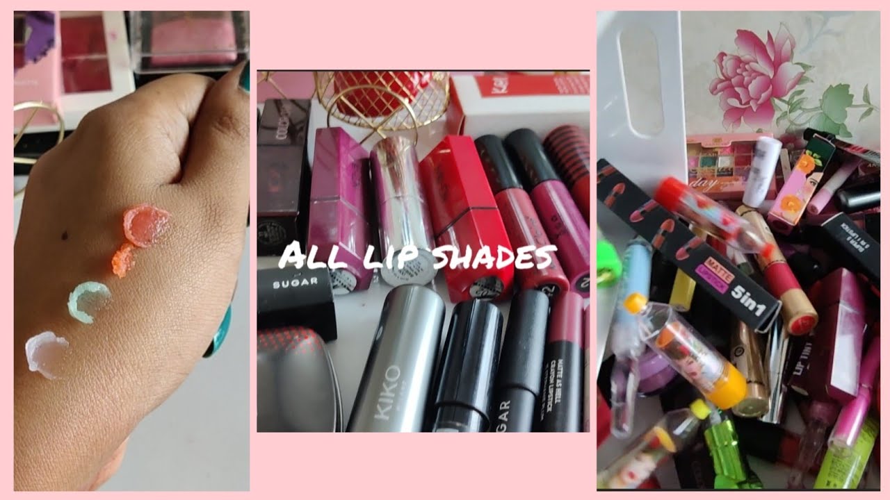 All About My Collection Of Lipshades Lipglosses Lip tints Lip Scrubs