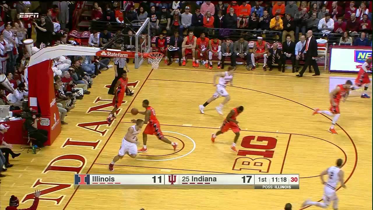 Yogi Ferrell's 546th Career Assist vs. Illinois