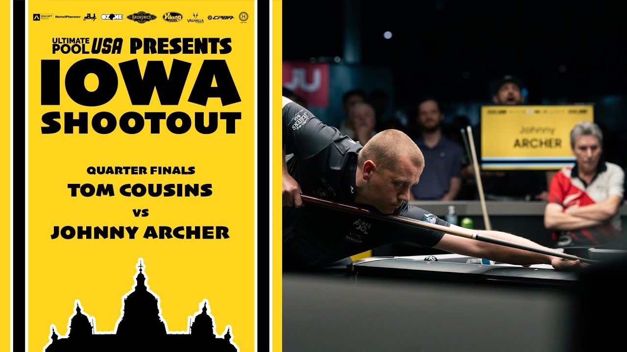 Том Казинс против Джонни Арчера | Четвертьфинал | Ozone Billiards Iowa Shootout