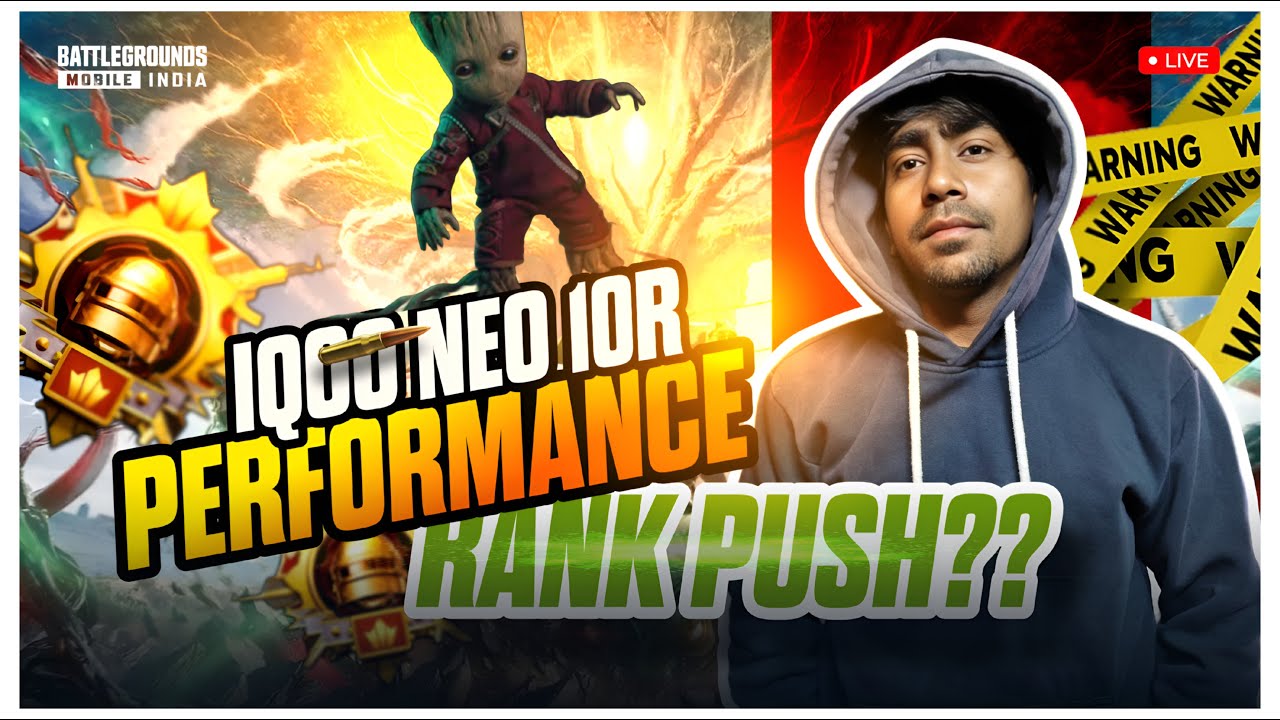 IQOO NEO 10R PERFORMENCE  LETS DO RANK PUSH WIITH HEAVY TEAMMATES 😂#bgmi #shortslive #shortsfeed