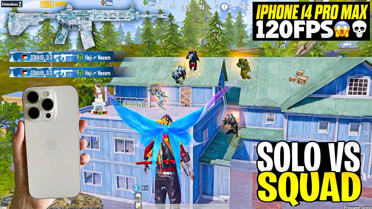 iPhone 14 PRO MAX 😱 PUBG 144FPS GAMEPLAY • PUBG GAMEPLAY