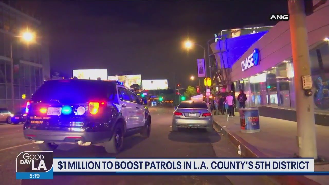 $1M to boost patrols in LA County 5th District