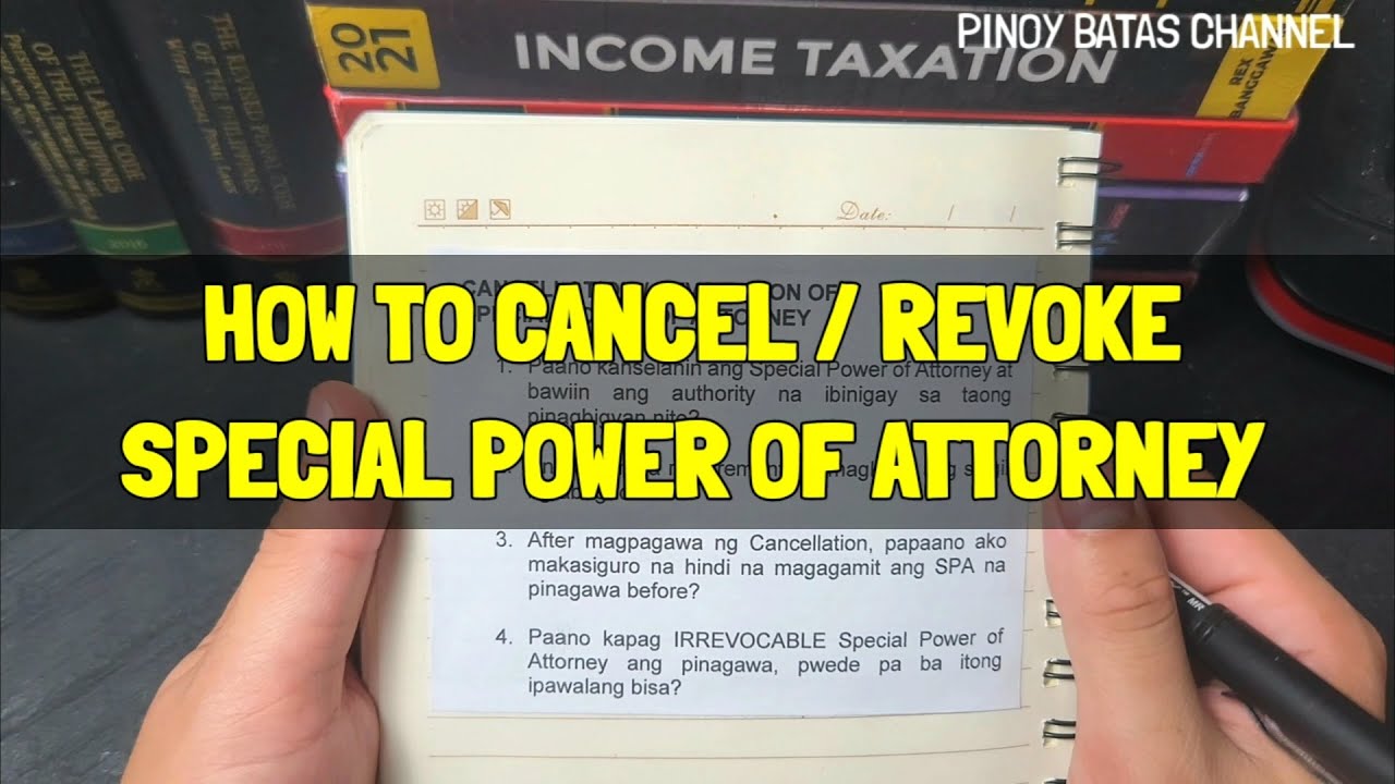 How to Cancel or Revoke Special Power of Attorney
