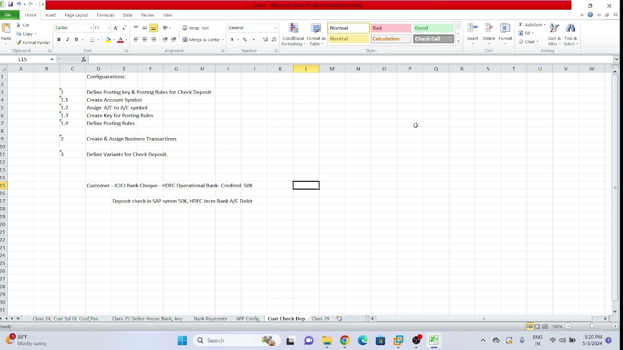 Customer Direct Check Deposit Configurations & Its Testing in SAP #SAP FICO Online Course
