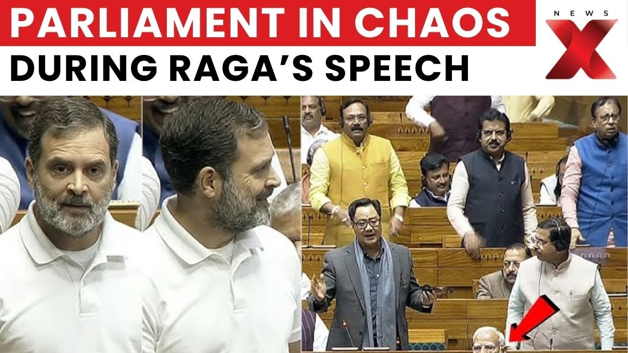 Ruckus Erupts in Parliament as Rahul Gandhi Speaks, Opposition–Treasury Benches Clash | NewsX