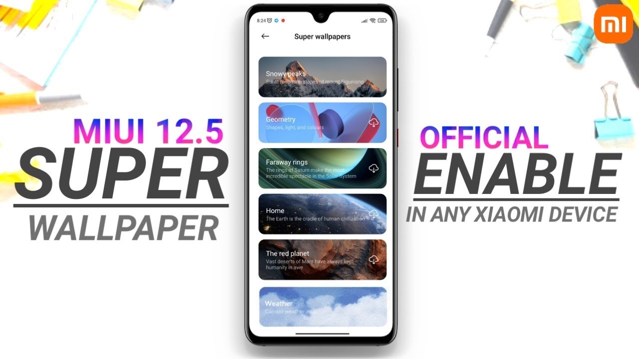 Enable Official Miui 12.5 Super Wallpaper in Any XIAOMI Device | Enable Miui 12.5 Super Wallpaper