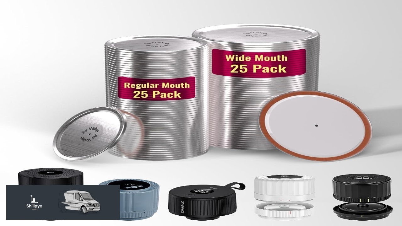 50PCS Canning Lids 25 Wide Mouth(3.31