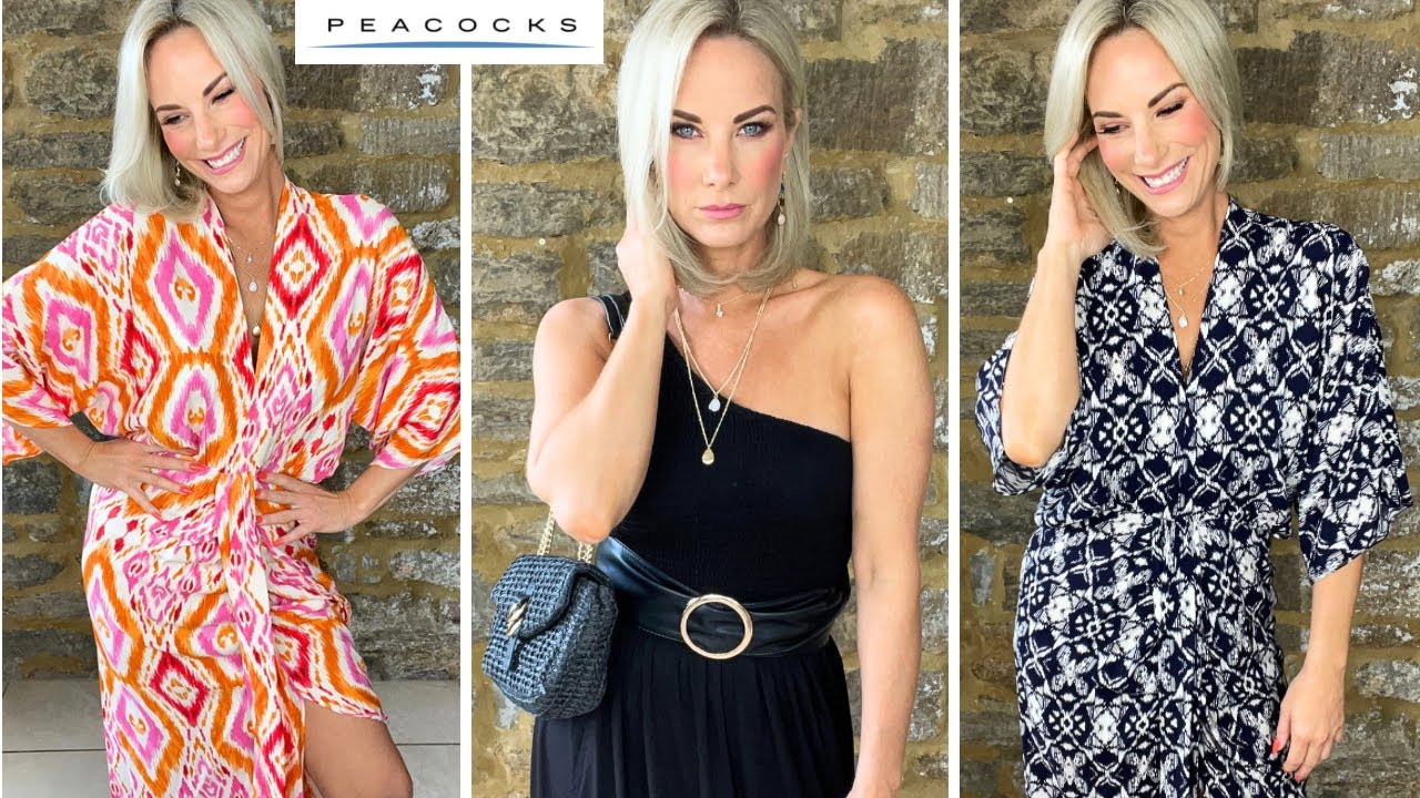 PEACOCKS NEW ARRIVALS SUMMER HOLIDAY SALE DISCOUNT HIGHSTREET UK DRESSES JUMPSUIT CHEAP JEWELLERY