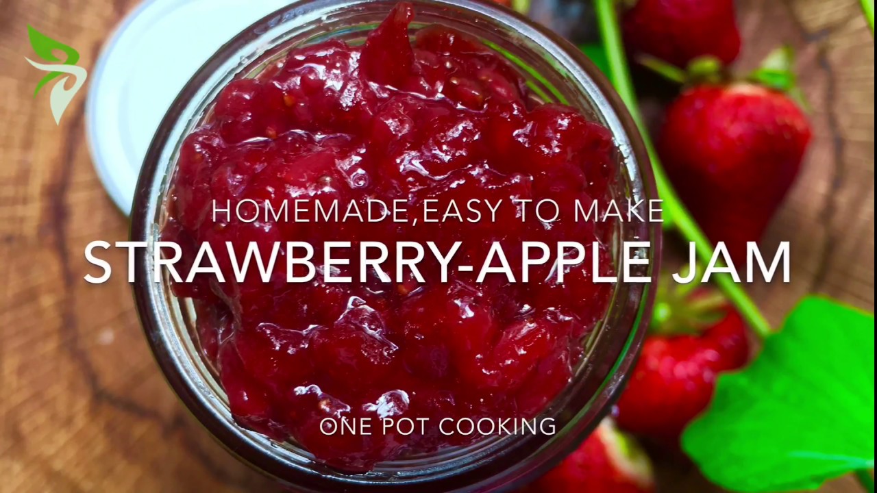 Homemade strawberry jam | How to make Strawberry Apple jam | Homemade Strawberry apple jam [#25]