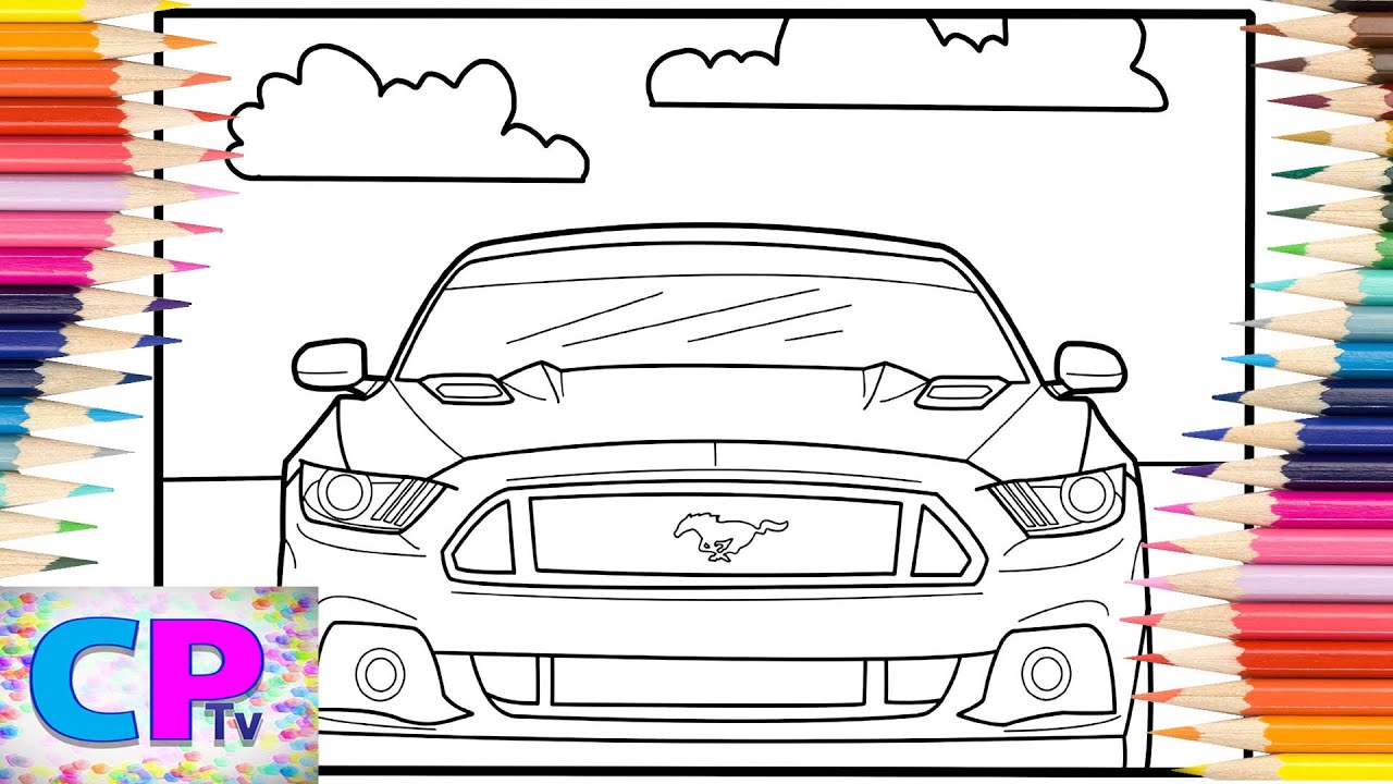 Ford Mustang from the Front/Sport Cars/@coloringpagestv /Spektrem - Shine [NCS Release]