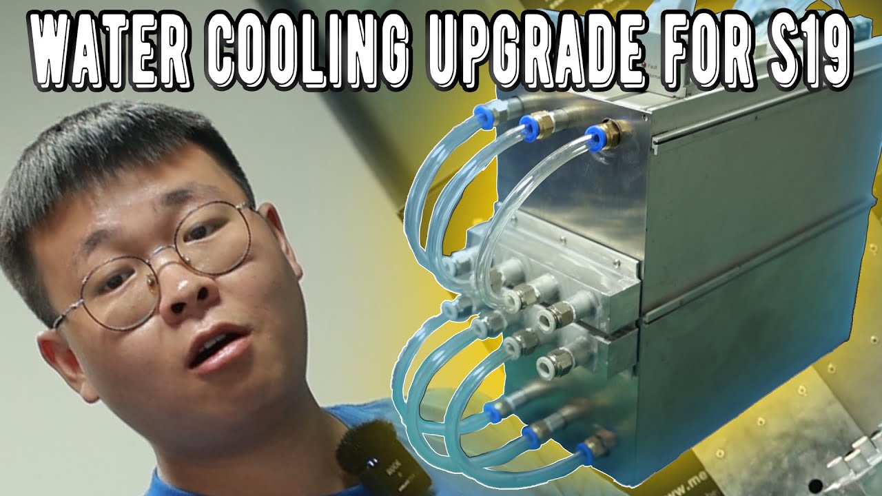 Water Cooling Upgrade for S19, 180T High Hashrate for BTC Mining
