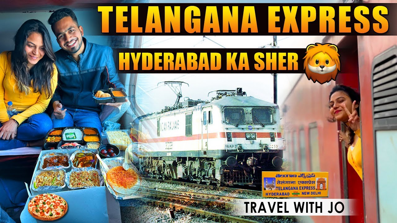 Hyderabad to Delhi Telangana Express | A foody train journey with friends Maza 😍 aagya | Train vlog