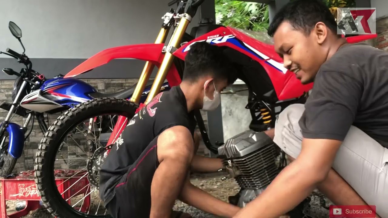 Ini Dia, CRF mesin Verza?? | Pasang Mesin Verza Ke Rangka CRF Hutech, | Perakitan CRF 150 Part 3