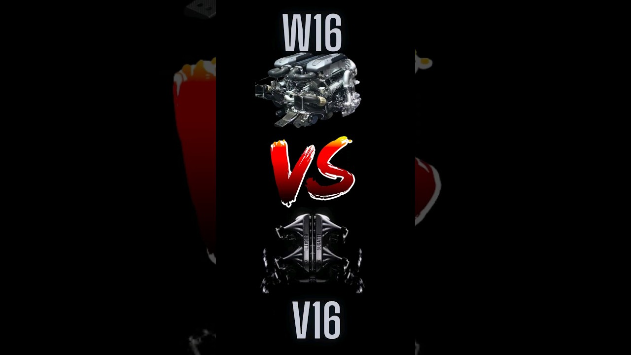 Bugatti W16 Vs V16 Sound