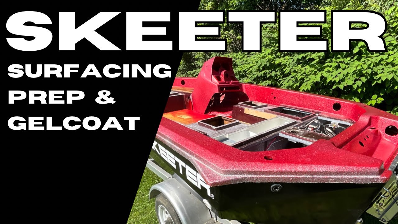 1978 Skeeter Bass Boat Restoration:  Surfacing the Hull & Spraying Gelcoat