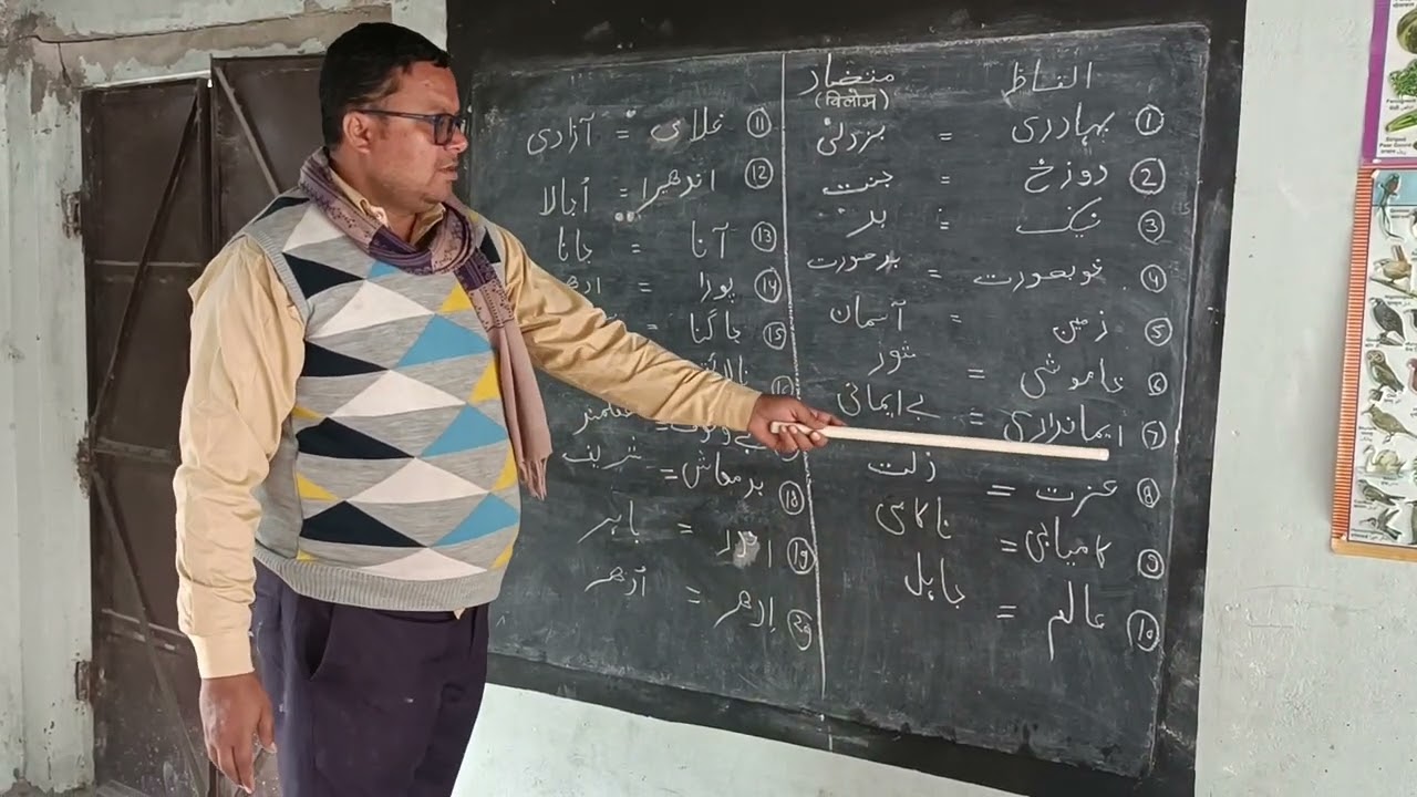 Urdu opposite 