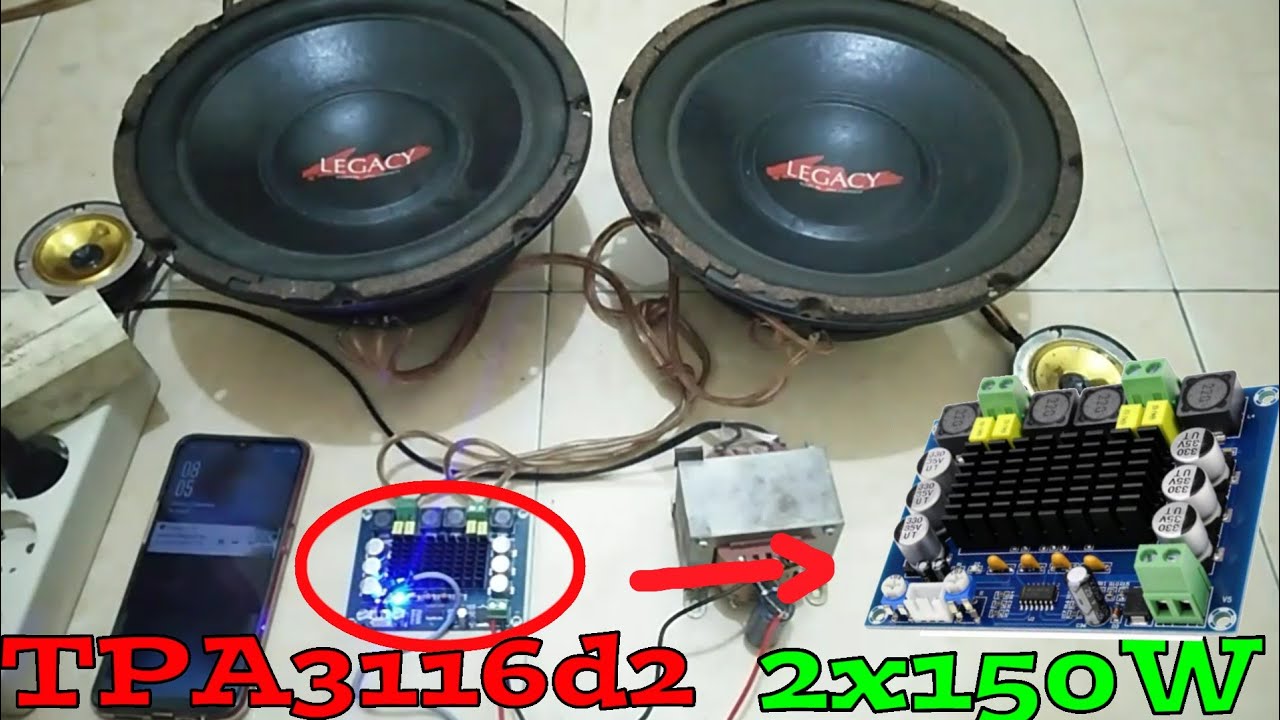REVIEW dan TES TPA3116d2 stereo 2X150watt