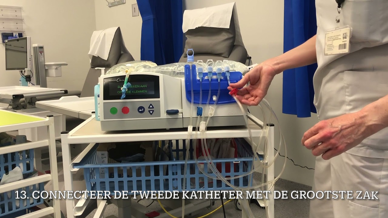 Peritoneale Dialyse: Aansluiten cycler