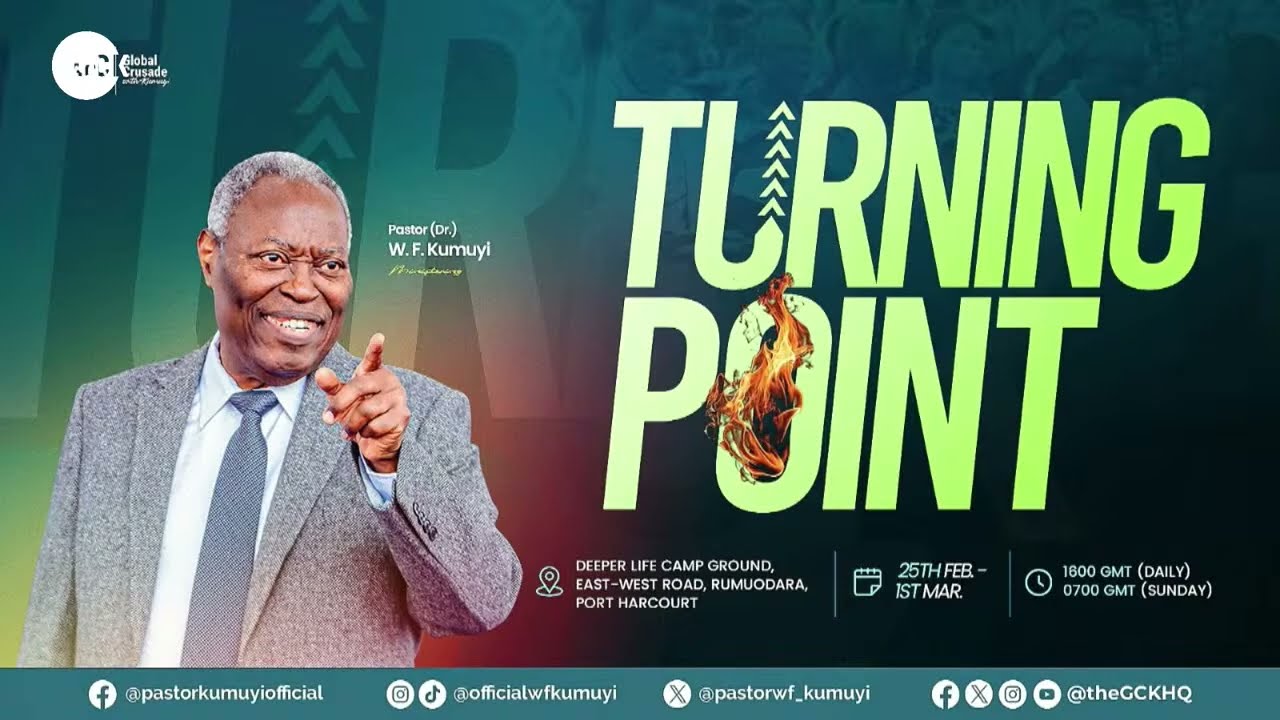 Copy of Pastor W.F Kumuyi Arrives Port Harcourt for the Turning Point Global Crusade