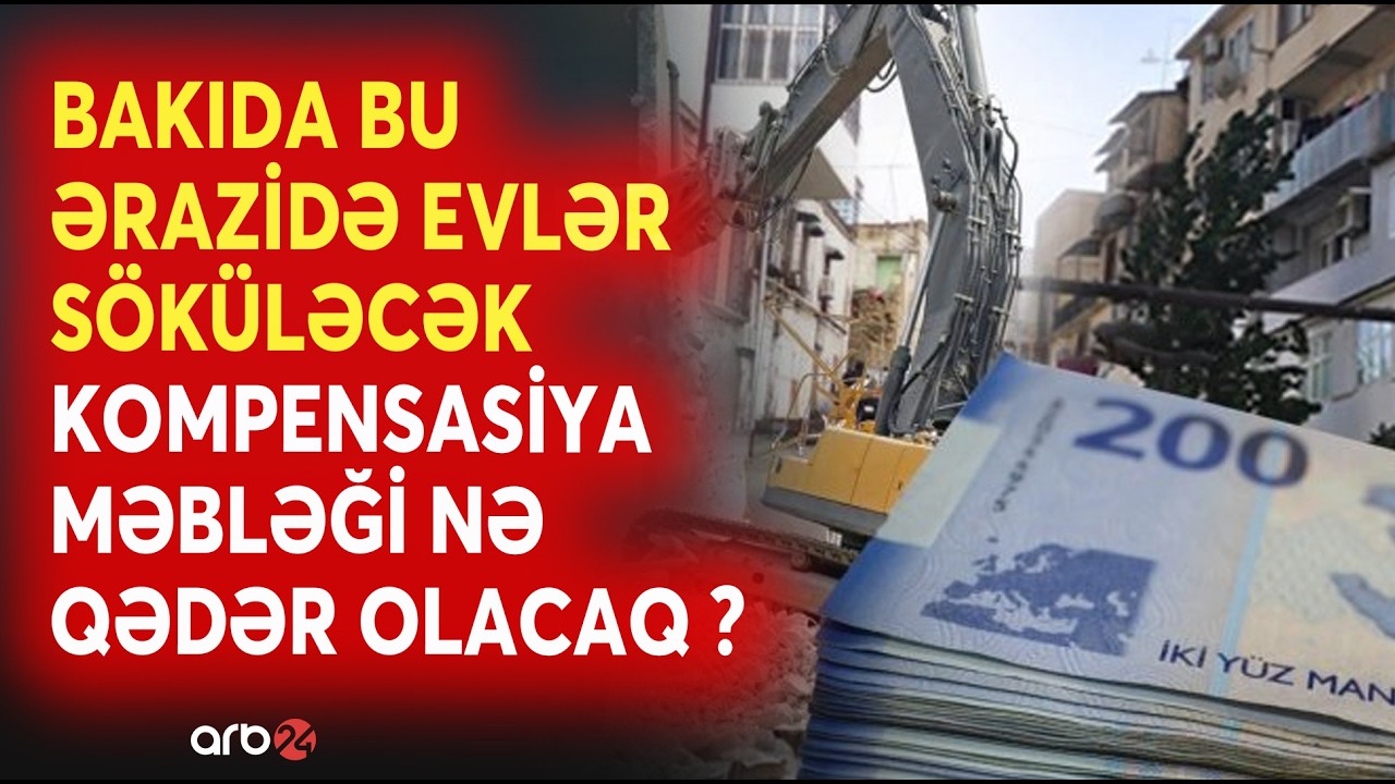 Bakının bu küçəsində evlərin SÖKÜNTÜSÜNƏ BAŞLANILIR - Tarix BƏLLİ OLDU - DETALLAR