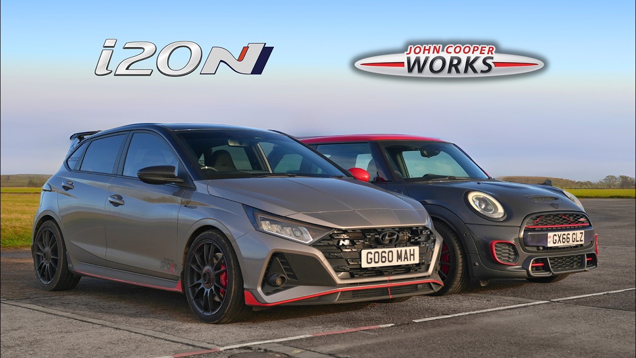 Hyundai i20N vs Mini JCW: Tuned Track Battle