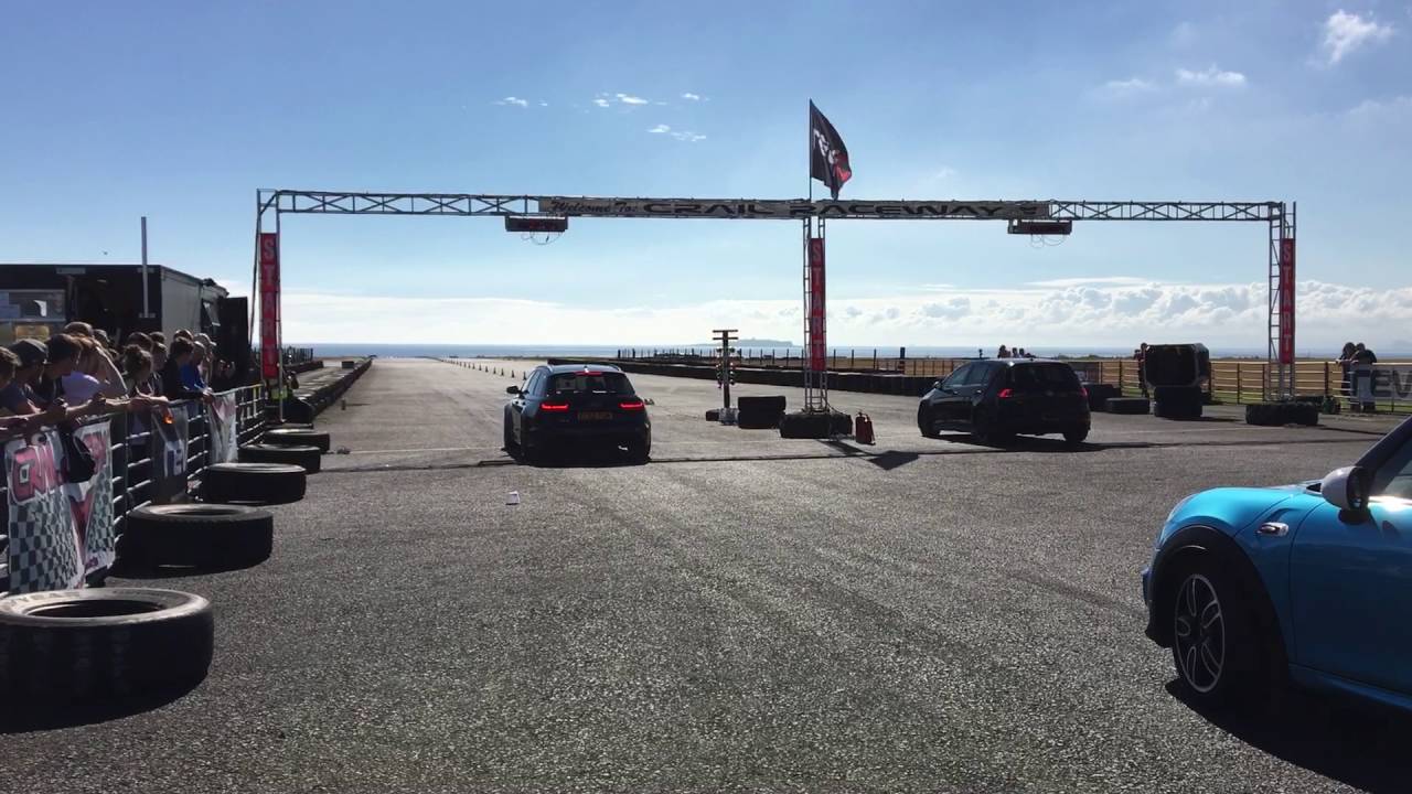 Ecotune's 720bhp RS6 vs 530bhp Mk6 Golf R at Crail German Invasion