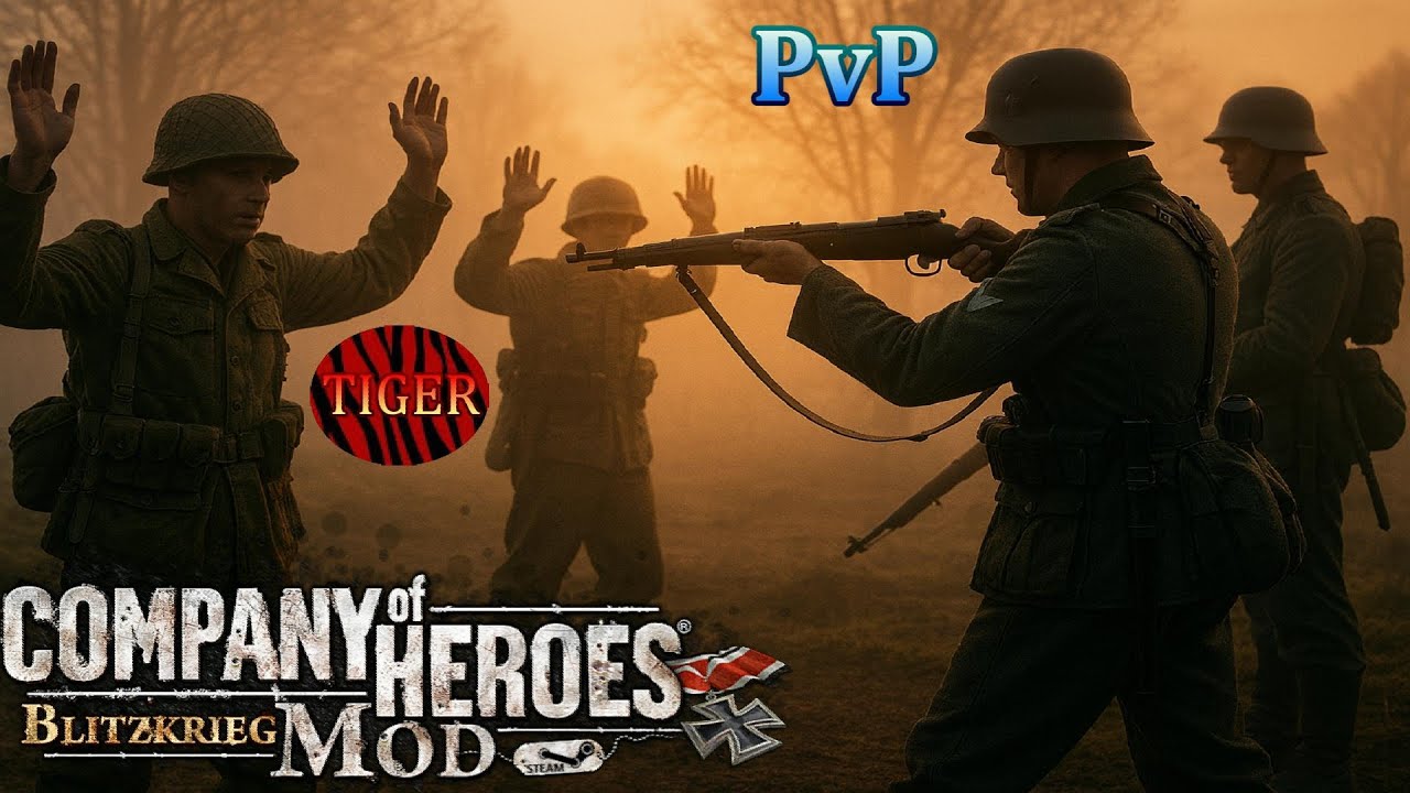 CoH Blitzkrieg Mod PvP _ 3x rounds vs Campers