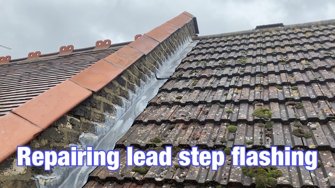 Repairing lead step flashing