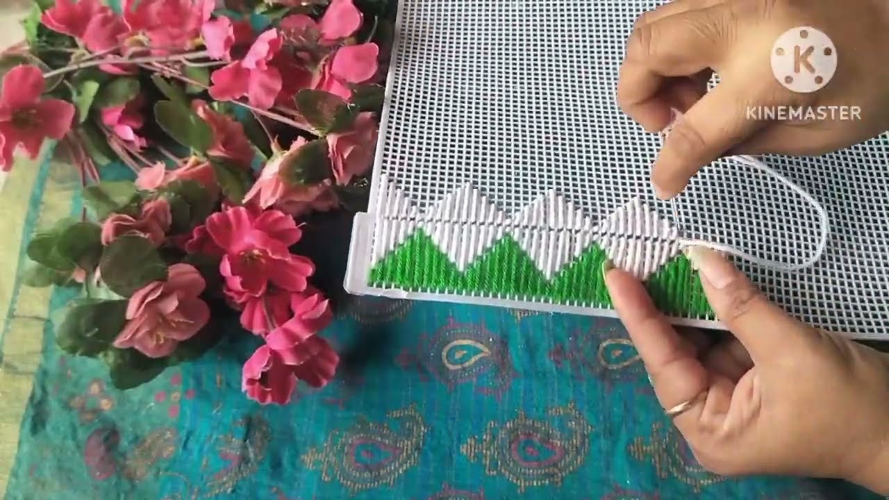 REPUBLIC DAY SPECIAL BEAUTIFUL AND SIMPLE PLASTIC CANVAS DESIGN IDEAS FOR BEGINNERS Woolen Craft #37