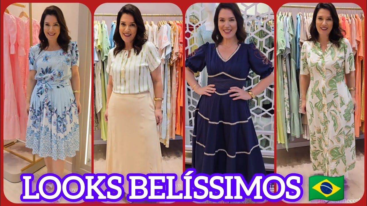 VESTIDOS/ SAIAS & BLUSAS 🇧🇷 PROVADOR FASHION COM RENATA CASTANHEIRA 🌹✅