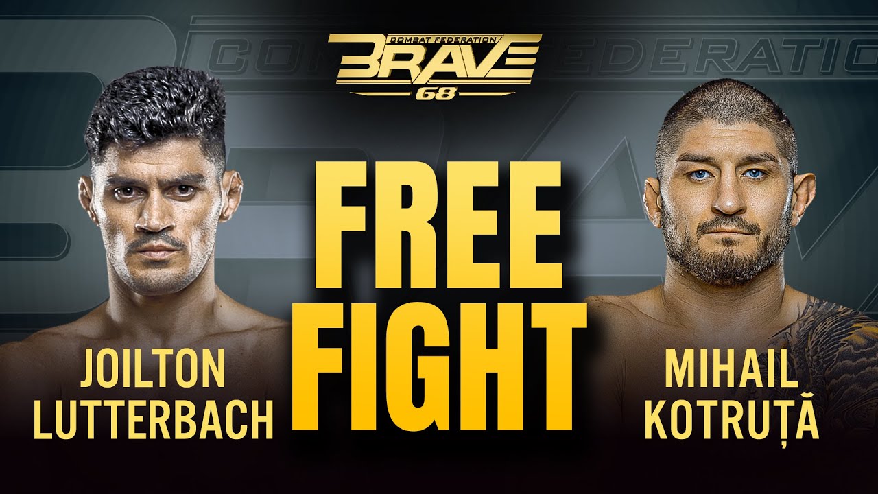 Joilton Lutterbach VS Mihail Kotruţă | Full  MMA Fight | BRAVE CF 68