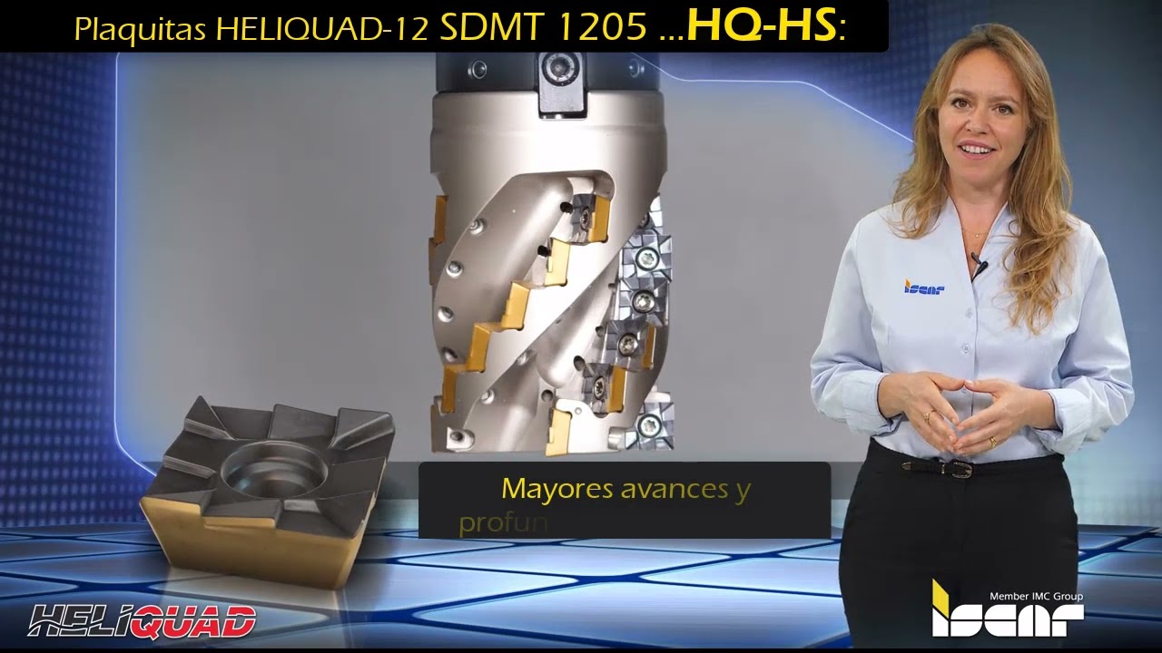 ISCAR TECH TALK: Ampliaci&oacute;n Plaquitas para Fresado HeliQuad SDMT 12