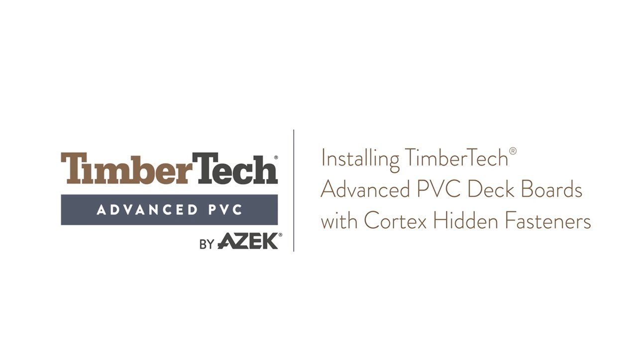 Монтаж террасной доски из ПВХ TimberTech Advanced Cortex