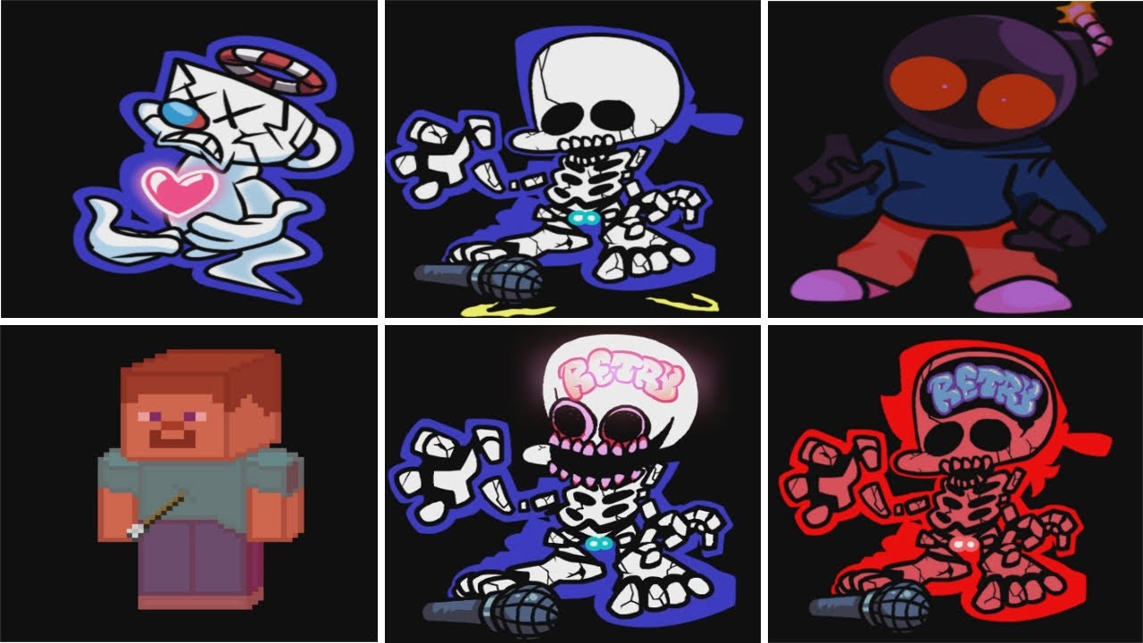 Game Over Screen  Compilation |  Friday Night Funkin