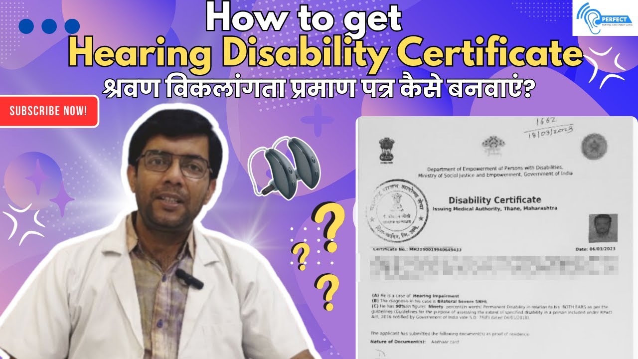 How to Get a Hearing Disability Certificate in India | Step-by-Step Guide #hearingaids