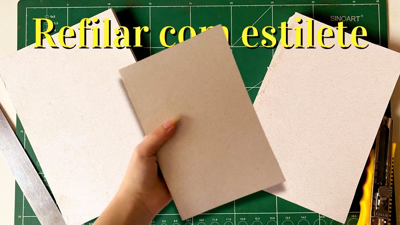 COMO REFILAR CADERNO COM ESTILETE | Simples e fácil
