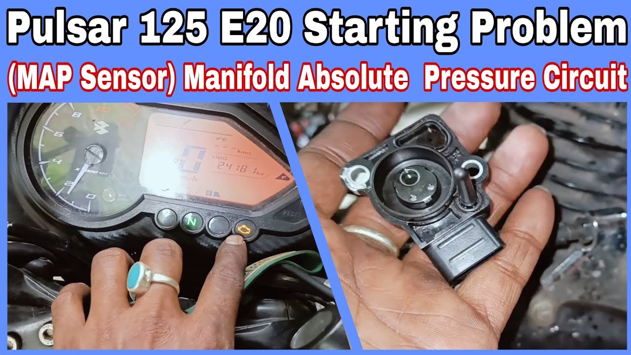 Pulsar 125 E20 Starting Problem | Pulsar 125 MAP Sensor Problem | #aruptomotive #141