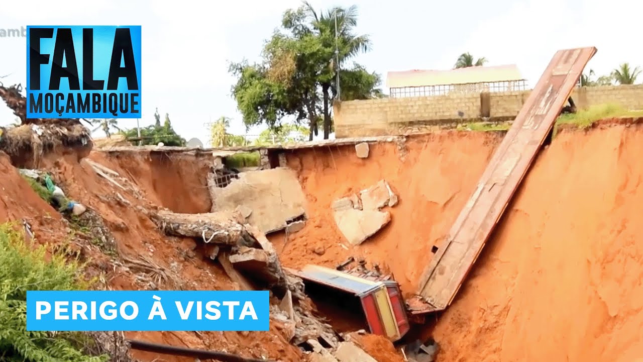 Em Cabo Delgado: Erosão atinge Estrada Nacional Número 1 em Pemba e ameaça ruir a via @PortalFM24