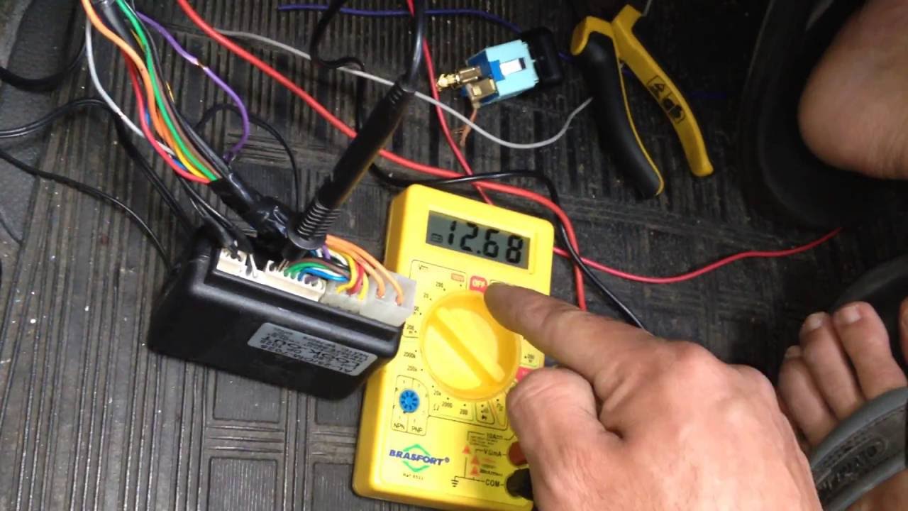 como colocar botão de trava eletrica