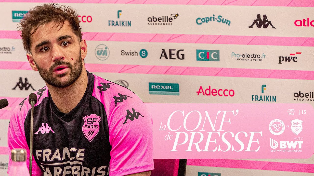 🎙 (𝗧𝗢𝗣 𝟭𝟰, 𝗝15)  Bordeaux / Stade Français Paris : La conférence de presse d'avant match ⚡️⚡️⚡️