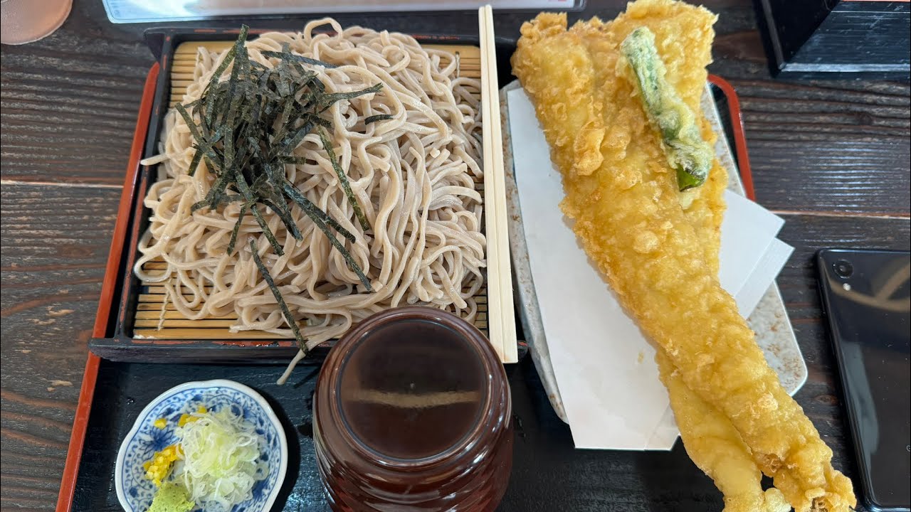 水戸市　そばいち　名物　穴子天ざるそば　食べてきました　激安で常陸秋蕎麦を味わう