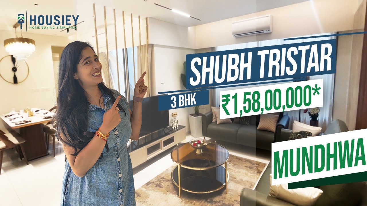 Shubh Tristar Pune | 3 BHK Sample Flat Tour | Shubh Developers Mundhwa