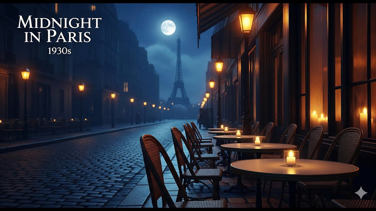 Midnight in Paris 1930s: Gypsy Jazz & Swing for a Cozy Evening