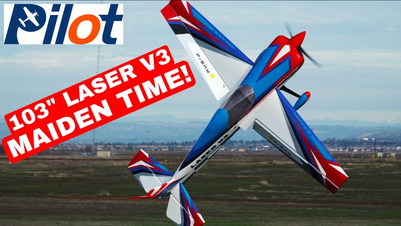 Pilot-Rc 103” Laser V3 maiden flights!