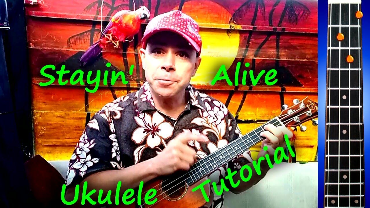 Stayin' Alive - Ukulele Tutorial with ANIMATED TABS!