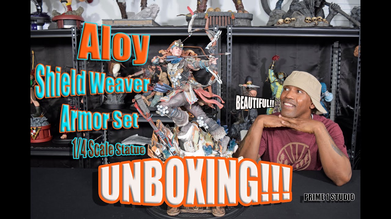 Horizon Zero Dawn: Aloy Shield Weaver Armor Set 1/4 Scale Statue Unboxing!!! (Prime 1)