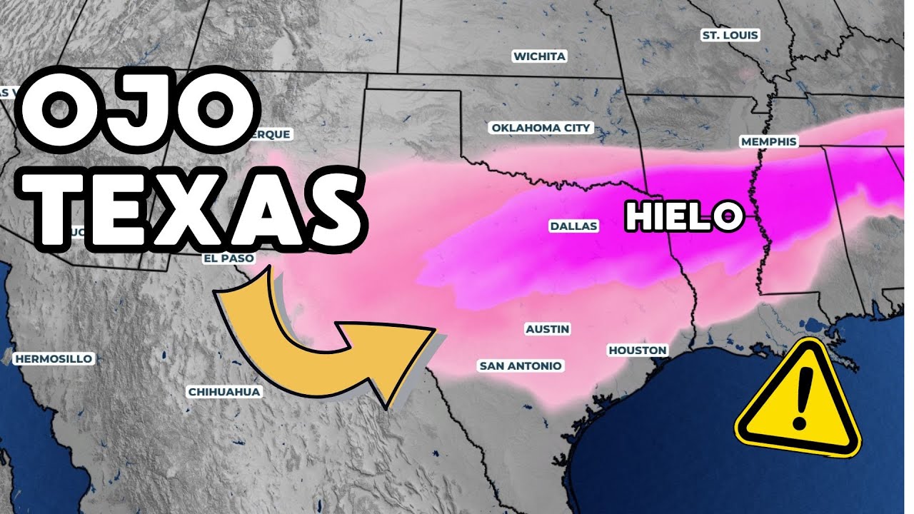 Hielo y nieve en Texas